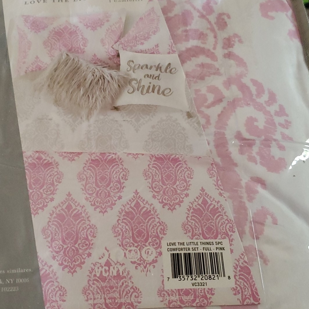5 piece reversible comforter set